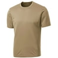 thumbnail image 1 of DRIEQUIP Men's Short Sleeve Moisture Wicking Athletic T-Shirt-Sand-4XL, 1 of 1