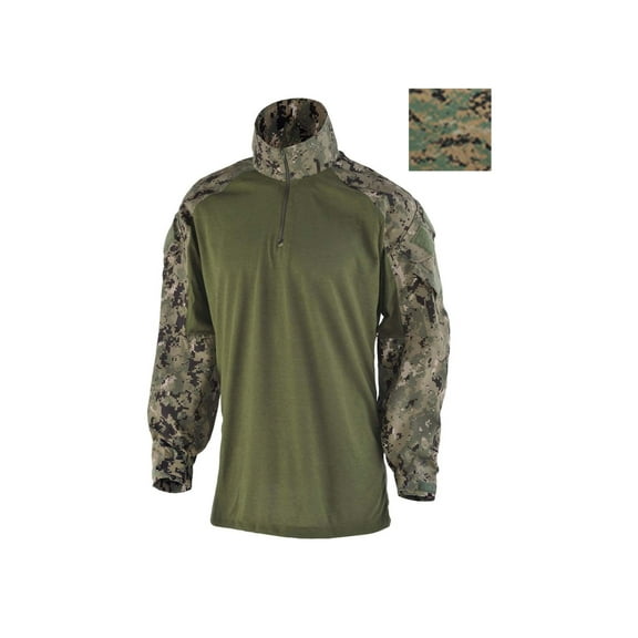 DRIFIRE / Crye Precision FR Combat Shirt - Men's, Long, Woodland Marpat, Large