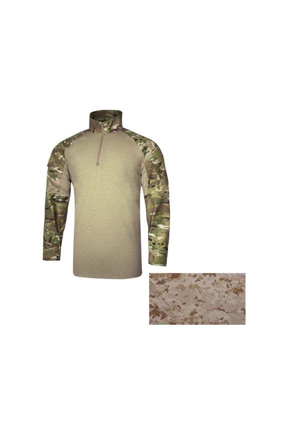 / Crye Precision FR Combat Shirt, Men's, MARPAT Desert, Large, Long