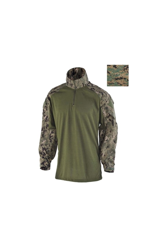 / Crye Precision FR Combat Shirt - Men's, Short, Woodland Marpat, Small
