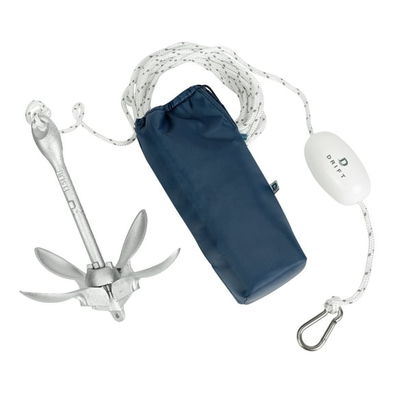 D DRIFT ALL THINGS WATER 3.5LBS Kayak Anchor Kit with Buoy and Nylon Carry Bag