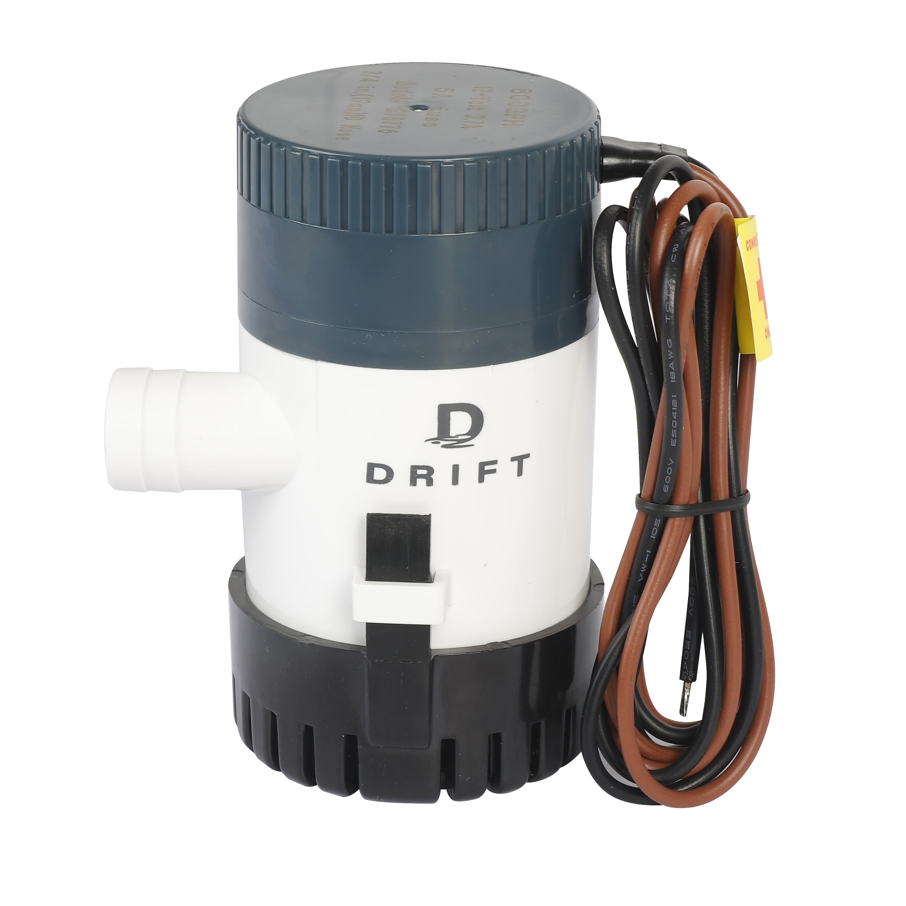 D DRIFT ALL THINGS WATER 800GPH Non-Automatic Submersible Bilge Pump