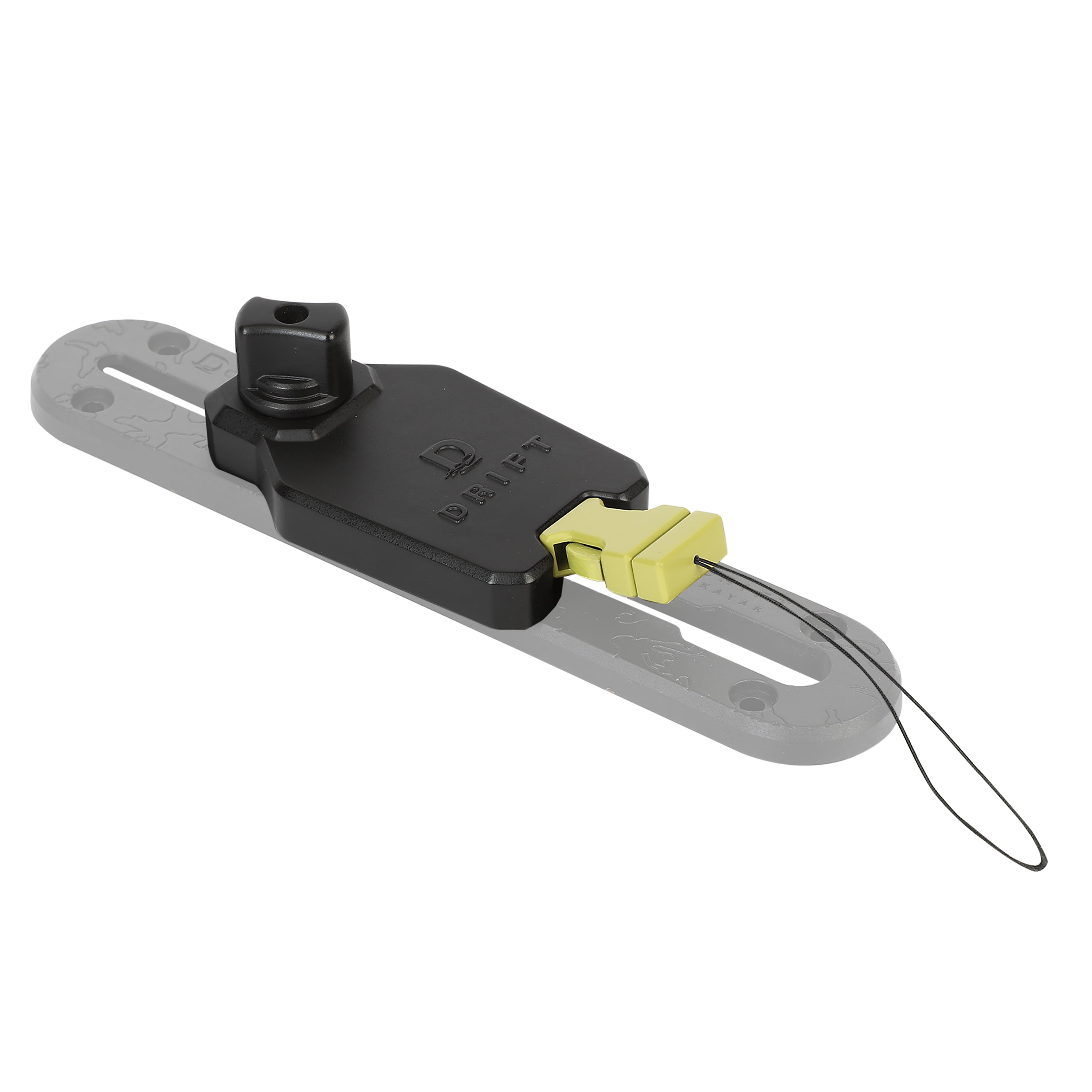 D DRIFT ALL THINGS WATER Kayak Track Fishing Tool Mount Retractor, Single, Model KA6612