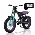 thumbnail image 1 of DRIFT.SLIDE Electric Bike for Adults, Full Suspension E Mountain Bike,1500W Peak Motor,20"×4.5" Fat Tire, 48V/22AH Removable Battery, UL2849, 1 of 10