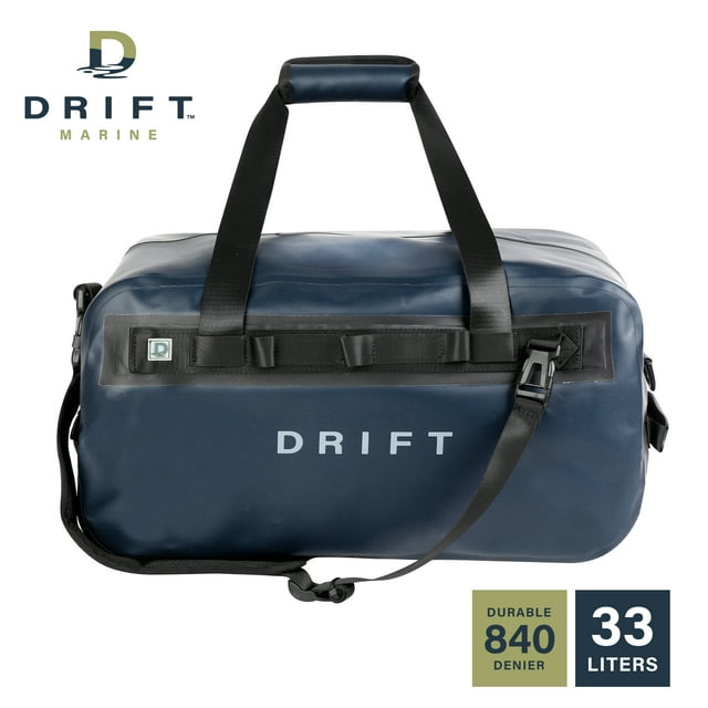 DRIFT Waterproof Boat Bag with Backpack Straps, TPU Coating, 840 Denier