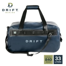 DRIFT Waterproof Boat Bag with Backpack Straps, TPU Coating, 840 Denier, 33L, Navy Blue