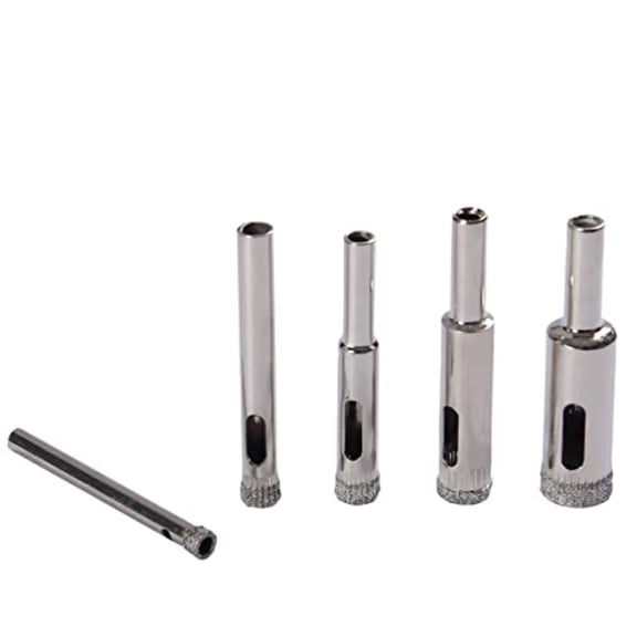 DRILAX Diamond Drill Bit Set for Tile Glass Granite Ceramic Porcelain 5 Pcs