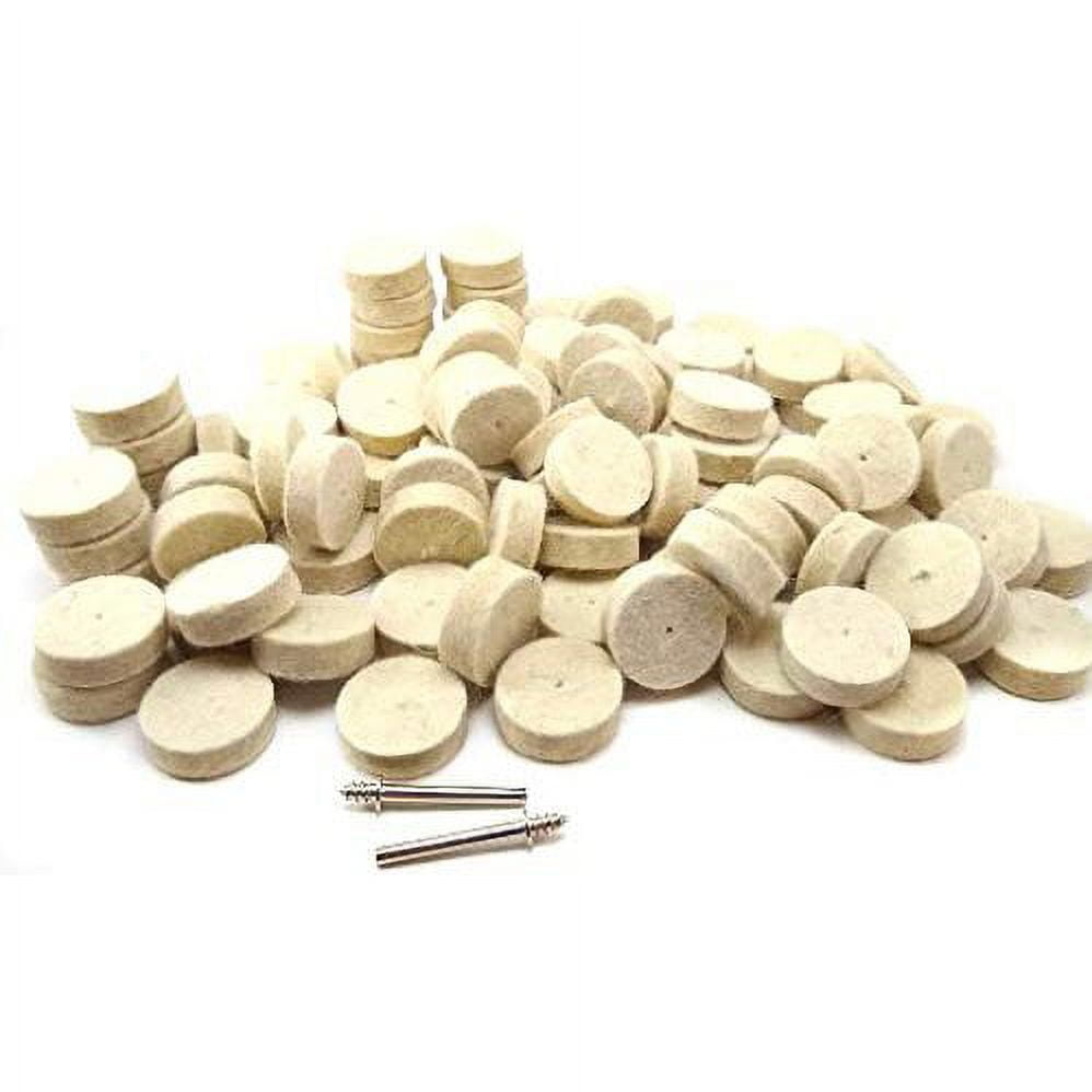 Buy 20 pcs 1/2 Felt Wool Polishing Wheels with Mandrel - Fits Dremel Buy 20 pcs 1/2 Felt Wool Polishing Wheels with Mandrel - Fits Dremel