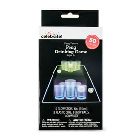 Glow Pong Drinking Party Game, 30 Pieces, by Way To Celebrate