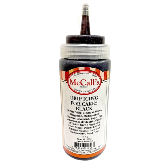 DRIP ICING FOR CAKES - BLACK 350 g