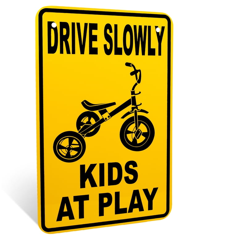 USA ストリート看板　children HW9-14 Slow Children XX MPH - Hall Signs