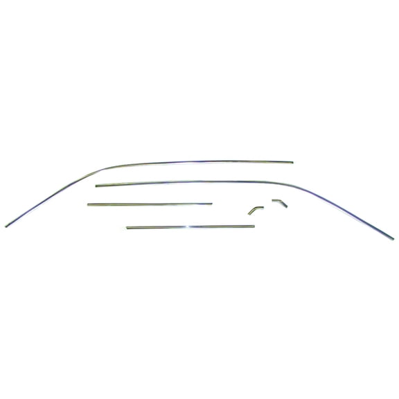 DRIVER AND PASSENGER SIDE DRIP RAIL MOLDING SET FOR COUPE MODELS; IMPROVED QUALITY; MADE OF STAINLESS STEEL