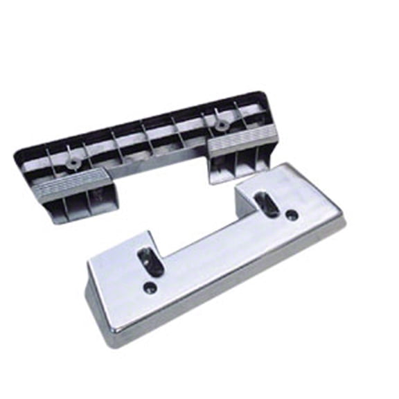 DRIVER AND PASSENGER SIDE PAIR OF CHROME FRONT DOOR ARMREST BASES;    FIT 11in ARMREST PADS