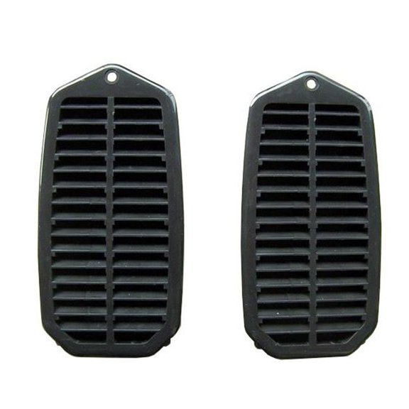 DRIVER AND PASSENGER SIDE PAIR OF DOOR JAMB VENT LOUVERS WITH RUBBER
