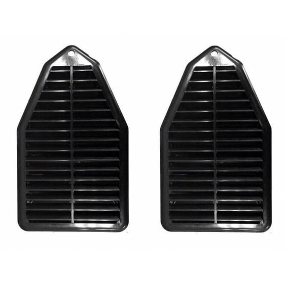 DRIVER AND PASSENGER SIDE PAIR OF DOOR JAMB VENT LOUVERS WITH