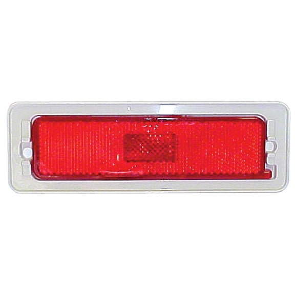 DRIVER AND PASSENGER SIDE PAIR OF RED REAR MARKER LIGHT ASSEMBLIES