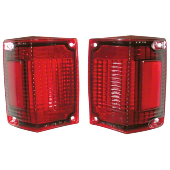 DRIVER AND PASSENGER SIDE SET OF TAIL LIGHT LENSES FOR WAGON AND ELCAMINO MODELS
