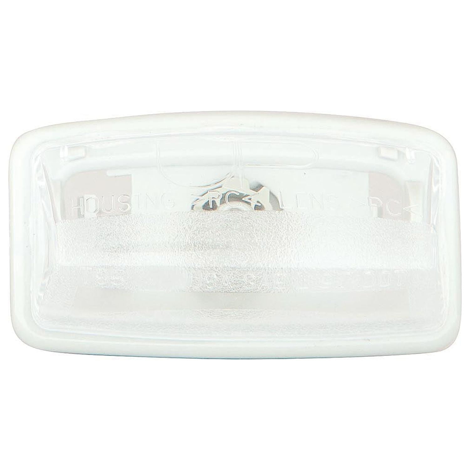 DRIVER OR PASSENGER SIDE LICENSE PLATE LIGHT ASSEMBLY; MADE OF ABS