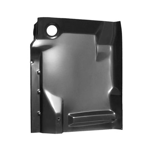 DRIVER SIDE COMPLETE CAB FLOOR SECTION - INNER/OUTER WITH BACKING     PLATE; SIZE: 26 1/2 X 23 X 7 1/2 INCHES