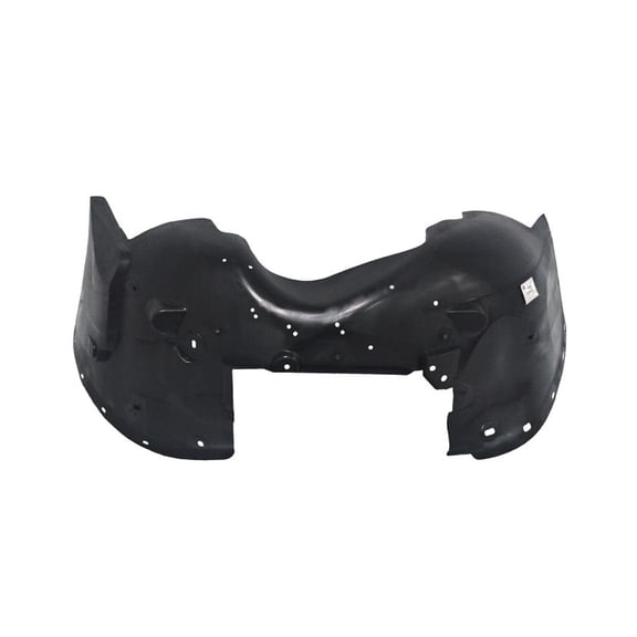 DRIVER SIDE FRONT FENDER LINER; MADE OF INJECTION MOLDED PLASTIC