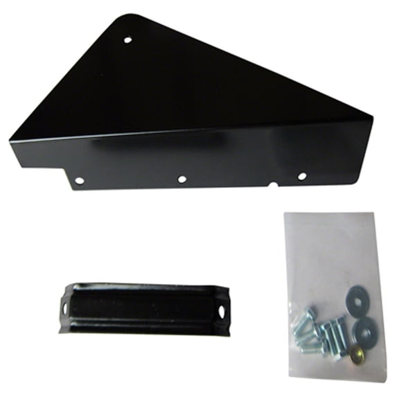 DRIVER SIDE FRONT MUD GUARD WITH BRACE; LOCATED UNDER CAB CORNER