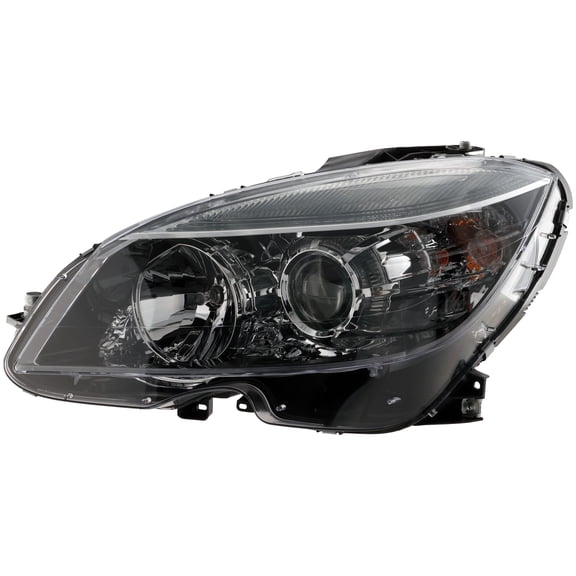 DRIVER SIDE HALOGEN HEAD LIGHT ASSEMBLY; WITH BLACK BEZEL; SUPPLIED BY TIER 1 MANUFACTURER