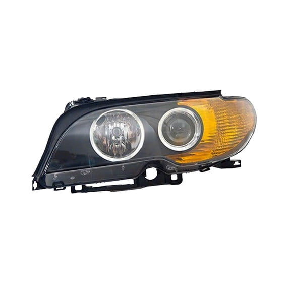 DRIVER SIDE HALOGEN HEADLIGHT LENS HOUSING; WITH AMBER TURN SIGNAL; FOR COUPE AND CONVERTIBLE; SUPPLIED BY TIER 1 MANUFACTURER