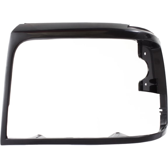 DRIVER SIDE HEAD LIGHT BEZEL; BLACK/PAINT TO MATCH; MADE OF PLASTIC