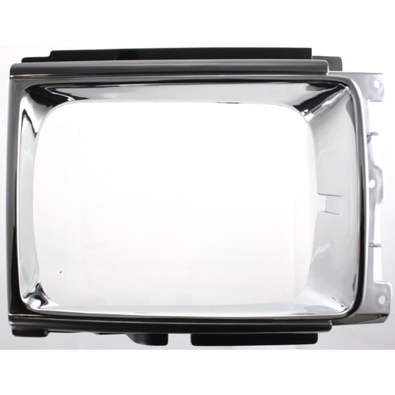 DRIVER SIDE HEAD LIGHT DOOR; CHROME/SILVER; 4WD; FROM 8/86