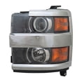 thumbnail image 1 of DRIVER SIDE HEADLIGHT ASSEMBLY; WITH CHROME BEZEL [GM], 1 of 1