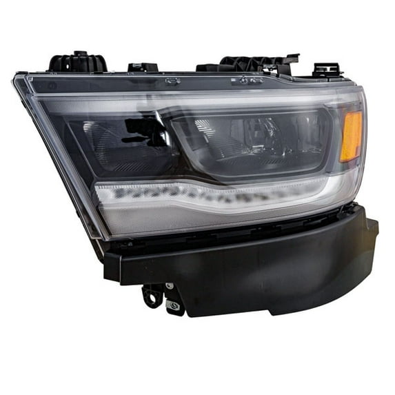 DRIVER SIDE LED HEADLIGHT ASSEMBLY; WITHOUT ADAPTIVE; WITH BLACK