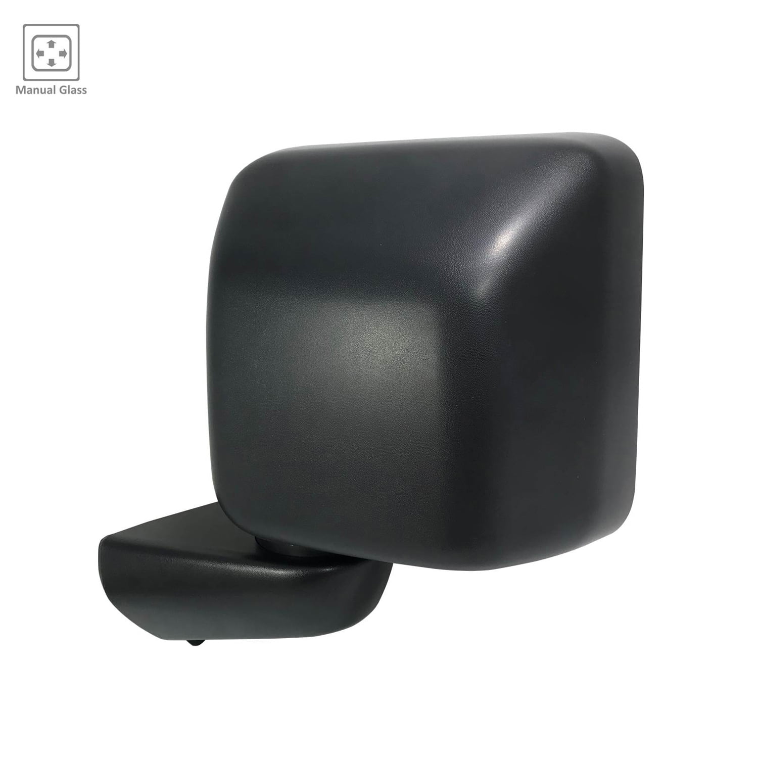 DRIVER SIDE MANUAL DOOR MIRROR; TEXTURED [CH]