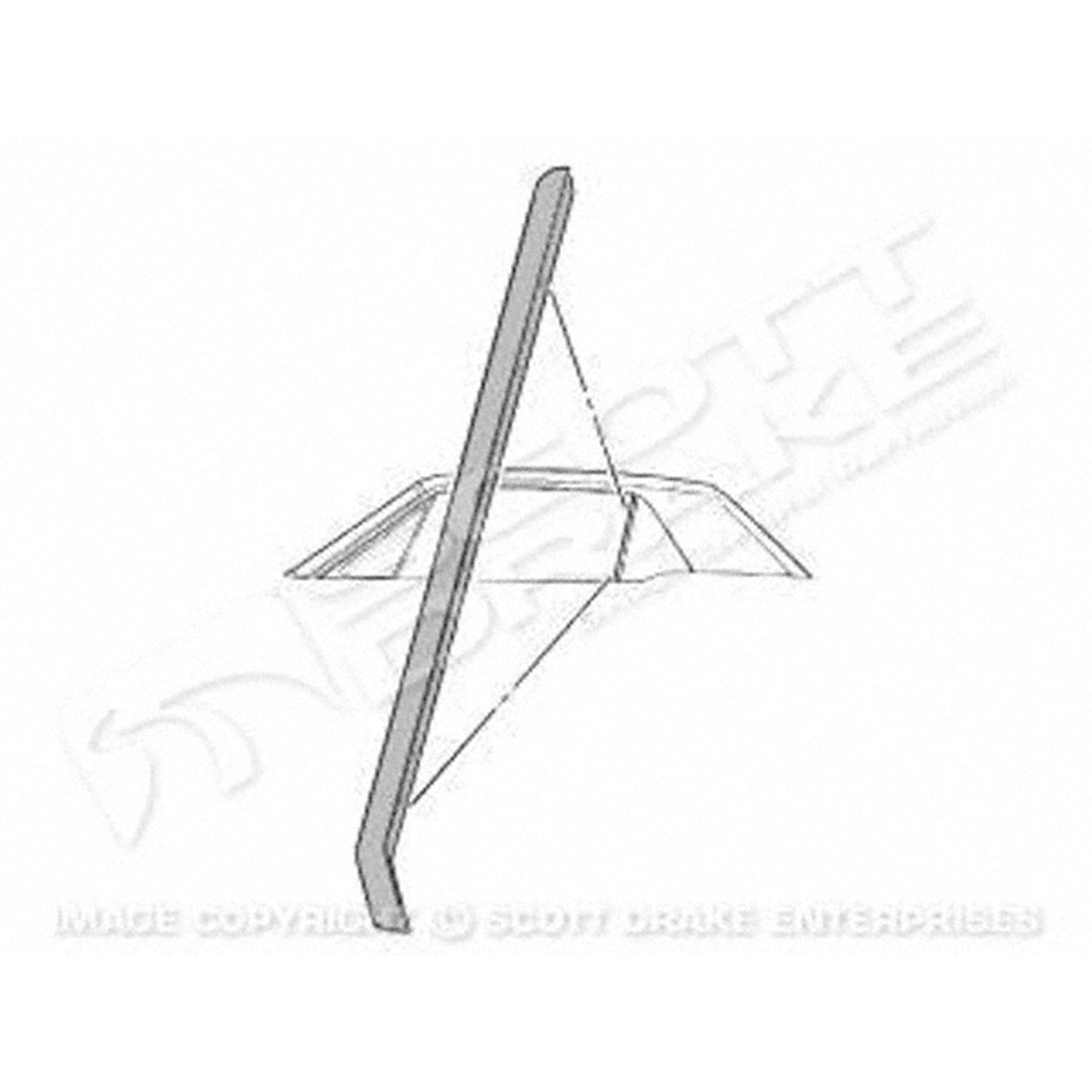 DRIVER SIDE QUARTER WINDOW WEATHERSTRIP FOR COUPE MODELS