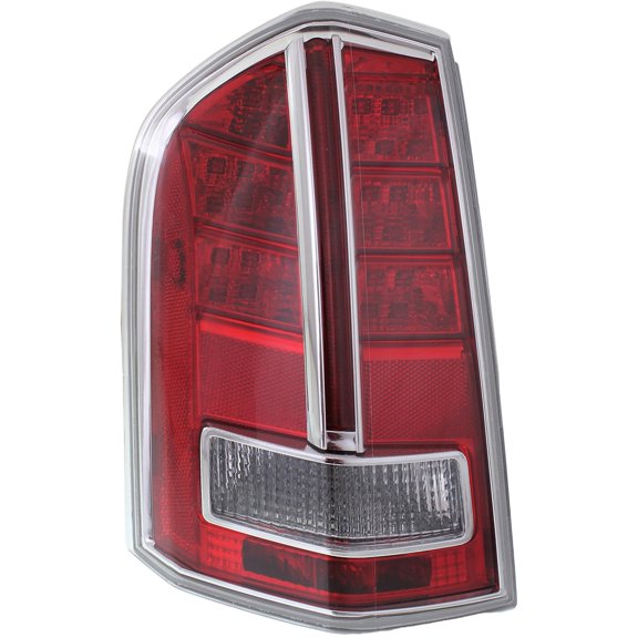 CAPA for 2012-2014 300 Rear Left Tail Lights Red & Clear Plastic C