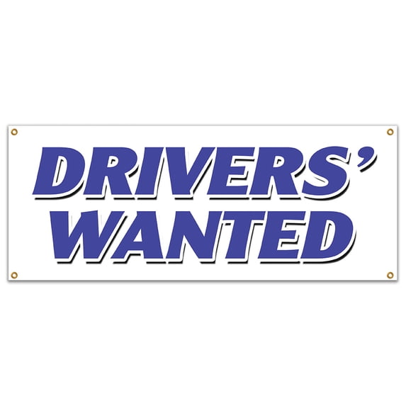 DRIVERS WANTED BANNER SIGN cdl taxi limousine bus truck delivery