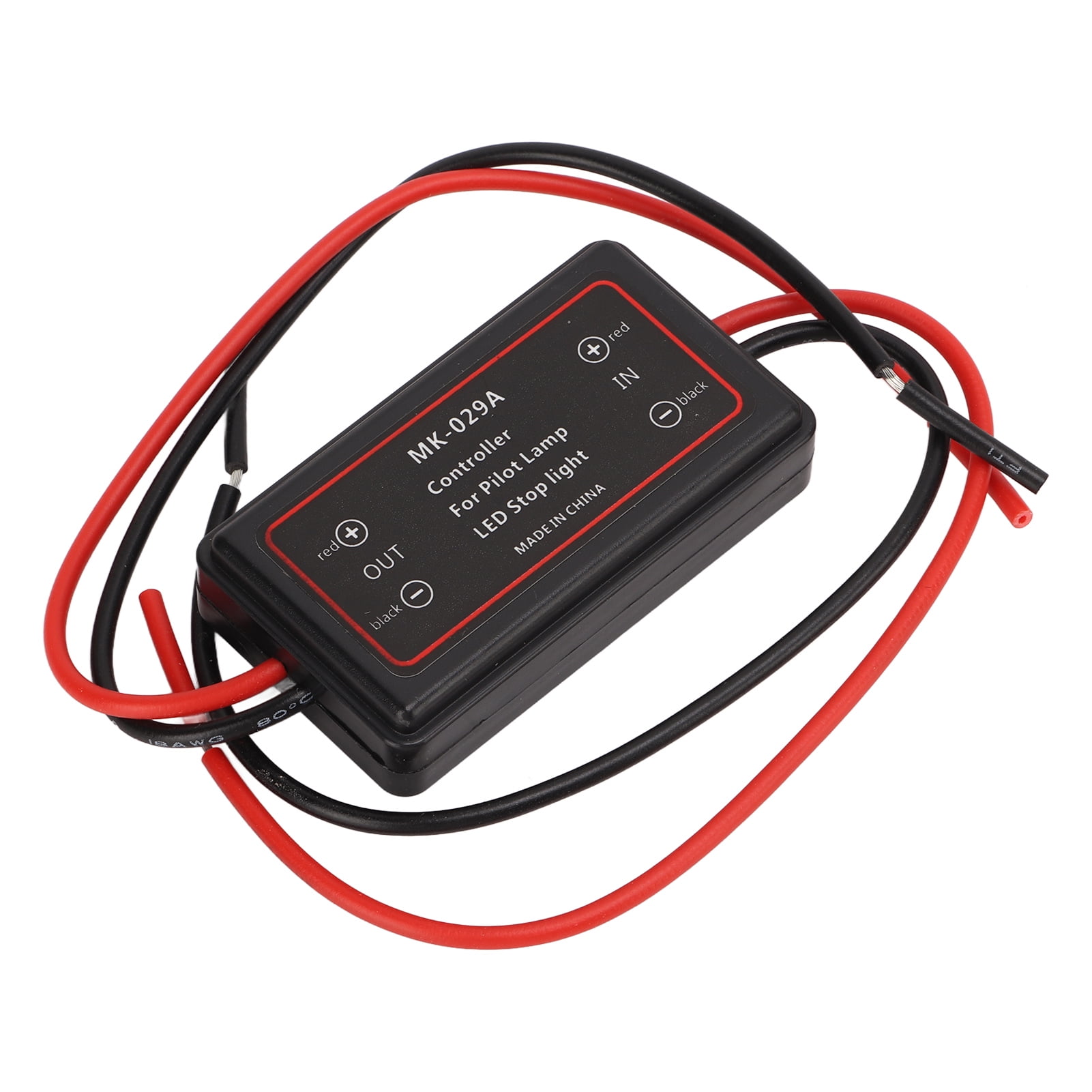 DRL Controller, Compact Daytime Running Light Relay Red 18AWG Wire
