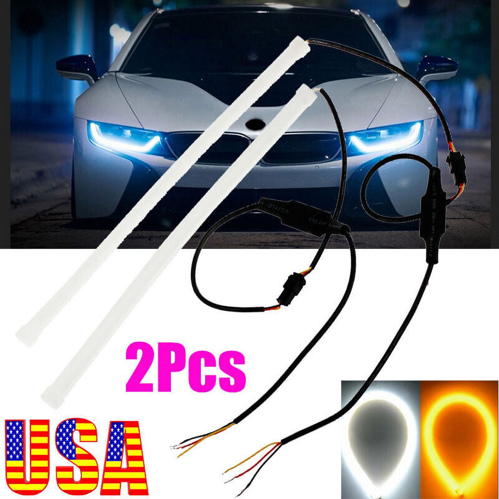 DRL Switchback Flowing LED Strip Tube Light Sequential Turn Signal