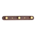 thumbnail image 1 of REGALWOVEN 1 Pack Coat Rack Wall Mount, Metal Wood Coat Hook, Hat Rack, Wall Hooks for Hanging with 3 Hooks for Entryway, Bathroom, Bedroom Brown, 1 of 7