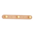 thumbnail image 1 of REGALWOVEN 1 Pack Coat Rack Wall Mount, Metal Wood Coat Hook, Hat Rack, Wall Hooks for Hanging with 3 Hooks for Entryway, Bathroom, Bedroom Light Brown, 1 of 7