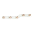 thumbnail image 1 of REGALWOVEN 1 Pack Coat Rack Wall Mount, Metal Wood Coat Hook for Hanging with 5 Hooks, Hat Rack, Wall Hooksfor Entryway, Bathroom, Bedroom White, 1 of 7