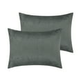thumbnail image 1 of REGALWOVEN 2 Pack Velvet Pillowcases Fuzzy Flannel Pillow Covers with Envelope Closure Grey Queen(20"x30"), 1 of 6