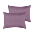thumbnail image 1 of REGALWOVEN 2 Pack Velvet Pillowcases Fuzzy Flannel Pillow Covers with Envelope Closure Purple Queen(20"x30"), 1 of 6