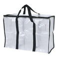 thumbnail image 1 of REGALWOVEN 4 Packs Clothes Storage,Foldable Storage Bags,Moving Bags for Organizing Bedroom,Closet Organizers and Storage with Handles Clear 27*10.5*17.5in, 1 of 7