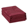 thumbnail image 1 of REGALWOVEN Cloth Napkins Set of 6 Polyester Cloth Dinner Table Napkins Wine Red 19"x19", 1 of 7