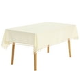 thumbnail image 1 of REGALWOVEN Uxcell Cotton Tablecloth Soft Table Cover for Kitchen Dining Room, Tassels 39"x55", 1 of 5