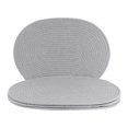 thumbnail image 1 of REGALWOVEN Farmhouse Placemats Set of 4 Cotton Rope Placemats for Dining Table Decor Indoor Outdoor Kitchen Table Mat Wipe Clean Light Gray 15.5*12in, 1 of 7