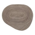 thumbnail image 1 of REGALWOVEN Farmhouse Placemats Set of 6 Oval Placemats for Dining Table Decor Indoor Outdoor Kitchen Table Mat Wipe Clean CoffeeBrown 19.7*14Inch, 1 of 6