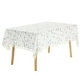 thumbnail image 1 of REGALWOVEN Floral Rectangle Tablecloth Cotton Linen Table Cover, Tassel 55"x71", 1 of 5