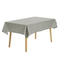 thumbnail image 1 of REGALWOVEN Linen Tablecloth Wrinkle Resistant Washable Table Cover for Party Dinner, Grey 51" x 79", 1 of 5