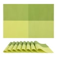 thumbnail image 1 of REGALWOVEN Placemats Set of 8, Placemats for Kitchen Dining Table Decor Washable Heat Resistant Table Placemats Wipeable Place Mat Green 18*12in, 1 of 7
